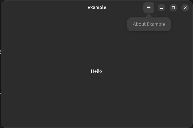 Desarrollo de aplicaciones Gnome. Ventana con menú
